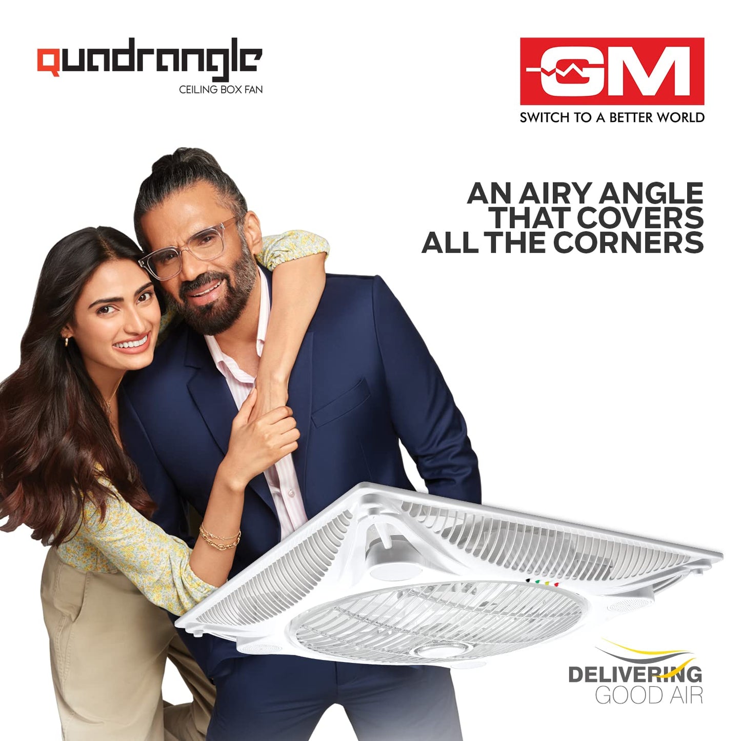 GM Quadrangle Pro Concealed Ceiling Box Fan