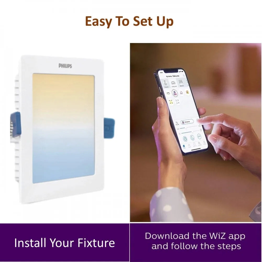 Philips Wiz 10W Smart Downlight Gen2 White Ambiance - Round
