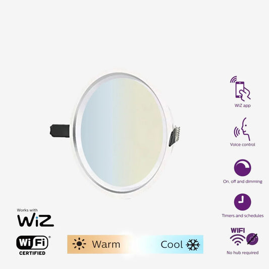 Philips Wiz 10W Smart AURA Downlight White Ambiance