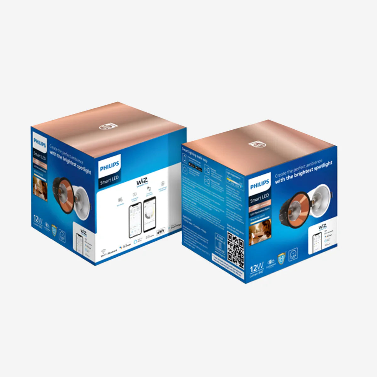 Philips Wiz 10W Smart Deco COB Color Ambiance Rose Gold