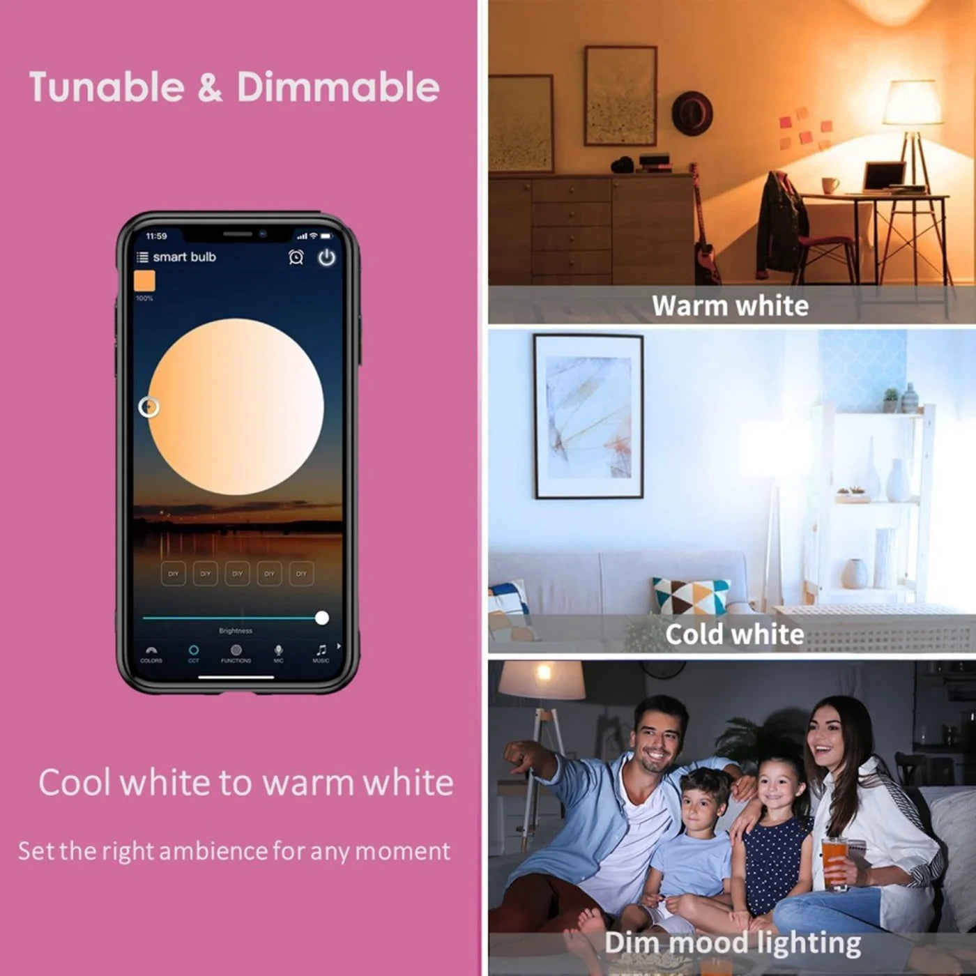 Philips Wiz 15W Smart COB Thin Trim White Ambiance