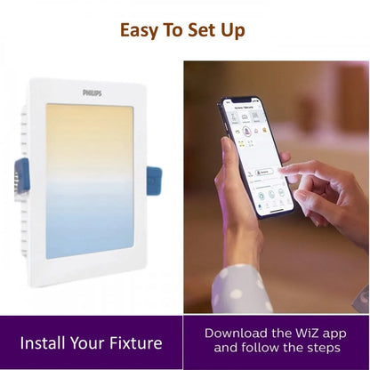 Philips Wiz 15W Smart Downlight Gen2 White Ambiance - Round