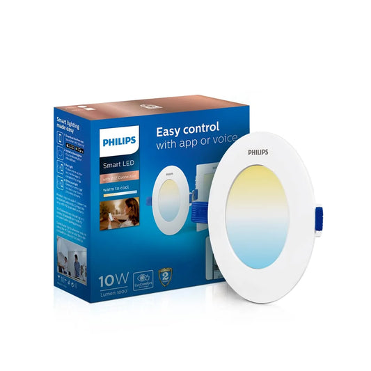 Philips Wiz 10W Smart Downlight Gen2 White Ambiance - Round