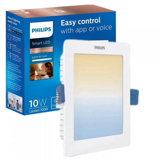 Philips Wiz 10W Smart Downlight Gen2 White Ambiance - Square
