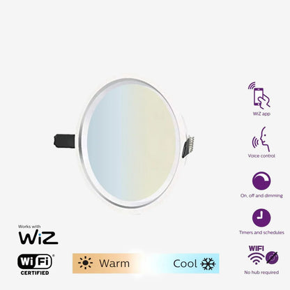 Philips Wiz 10W Smart AURA Downlight White Ambiance