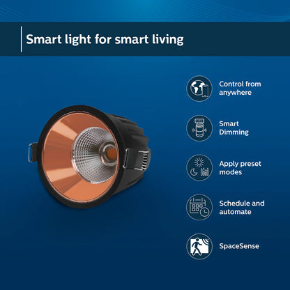 Philips Wiz 10W Smart Deco COB Color Ambiance Rose Gold